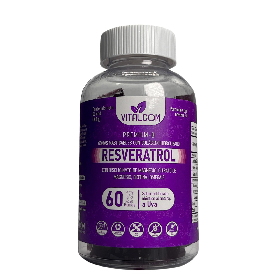 Miniatura 2 de GOMAS RESVERATROL VITALCOM X60